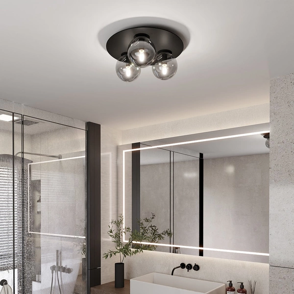 Lampa sufitowa Emibig SOLAR 3 Czarny/GRAFIT 1128/3