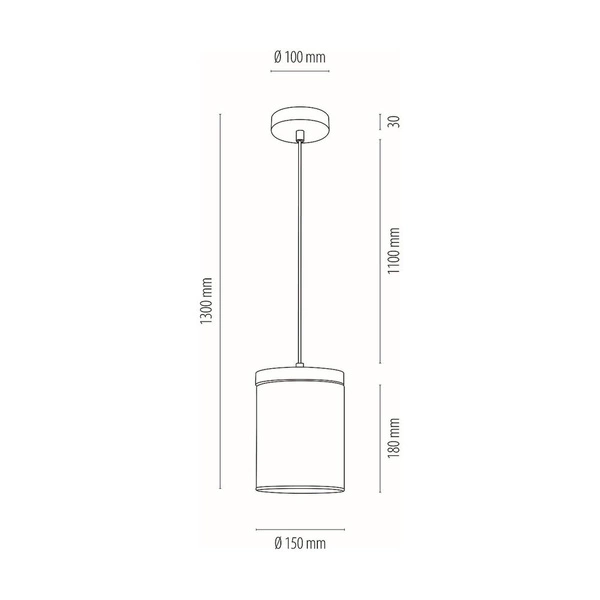 Lampa Wisząca Monsun 1xE27 Maks. 60W Witraż Sosna Brązowa/Czarny Kabel PCV/Szkło Dymne 161859151