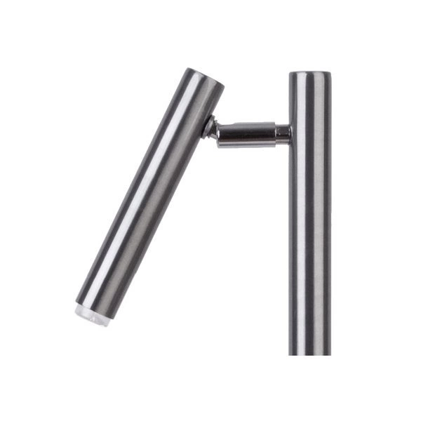 Lampa biurkowa stołowa nocna SOPEL LAMPKA srebrny 50194