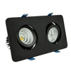 Oprawa wpuszczana GRIG DUE 2x7,5W neutralna 4000K szer. 21x11cm czarny 60 st