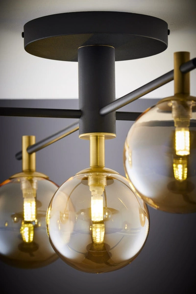 Nowoczesna Lampa sufitowa FIGARO wys. 34cm 5xG9 14W IP20 | Złoty