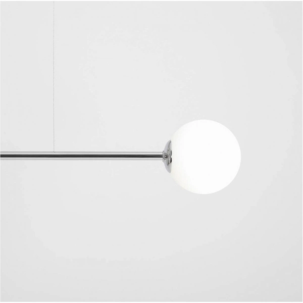 Aldex Lampa wisząca PURE 1064H4, chrom/biały, 2x40W E14