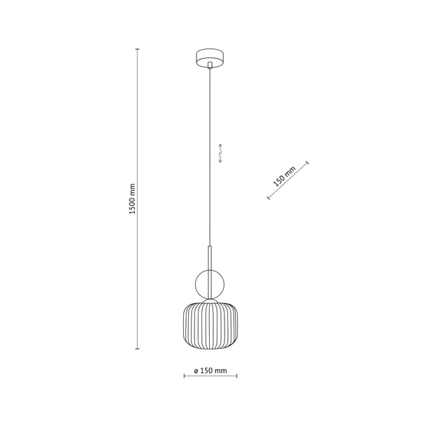 SOPHIA COGNAC WHITE LAMPA WISZACA 1XE14