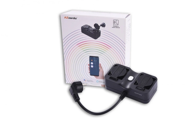 Azzardo DOUBLE SMART WIFI OUTDOOR PLUG 10A 3223