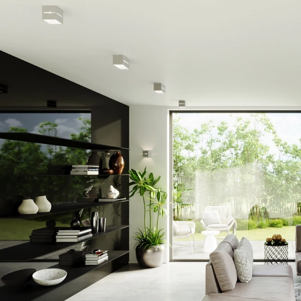 Nowoczesny plafon LOBO SL.0208 Szary 1xG9