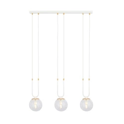 Lampa wisząca Emibig GLAM 3 Biały/TRANSPARENT 1116/3