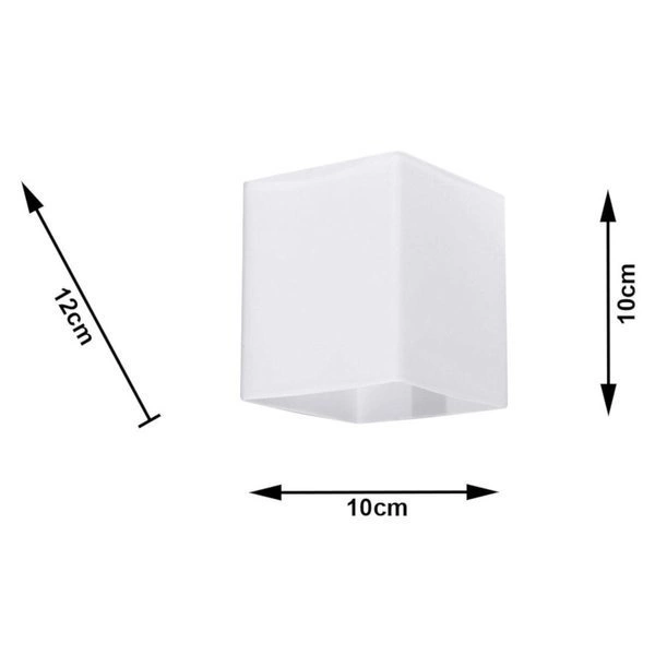 Kinkiet Sollux RICO Szklany, Biały G9 12W LED, SL.0212