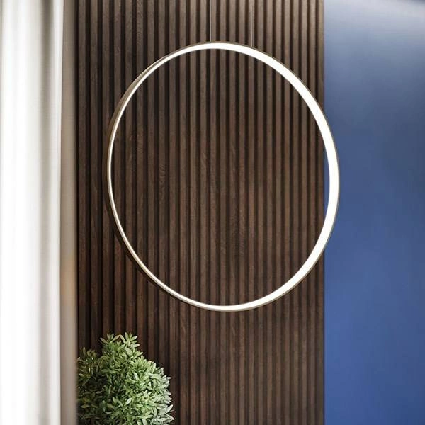 Nowoczesna lampa wisząca RIO 110, złota, 70W LED, barwa neutralna 4000K, TH.171