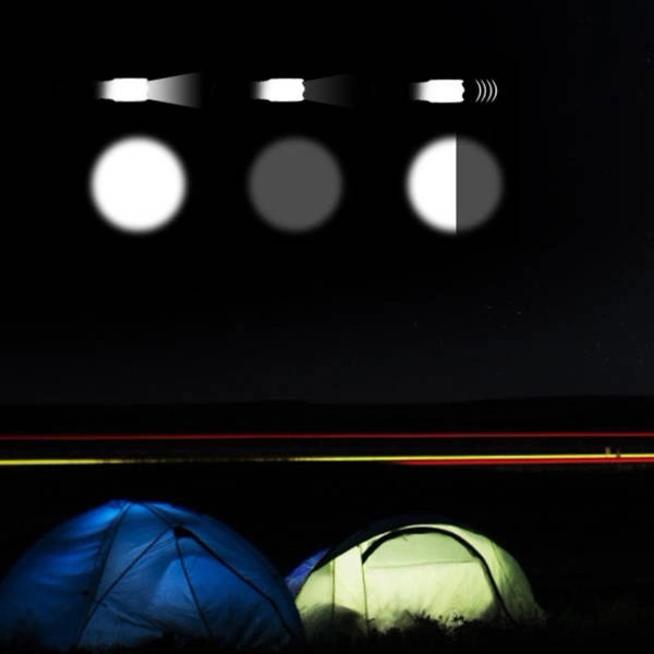 Lampka kempingowa latarka LED na baterie 1.4W 7000K