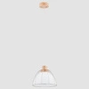 Lampa wisząca ALFA VIVIO DREWNIANA 1xE27 26cm | 60317