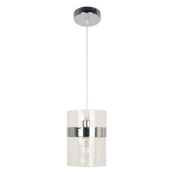 Lampa wisząca BRANDO 31-28044 chrom/transparentny 1x60W E27