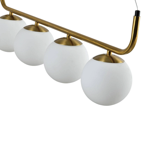 Lampa wisząca Alisa 4xE14 złota/biała LP-005/4L GD