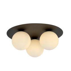 Lampa sufitowa Emibig SOLAR 3 Czarny/OPAL 1127/3