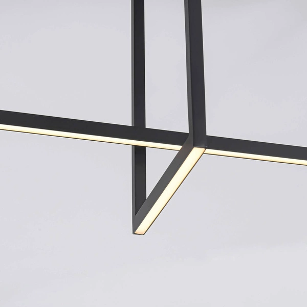 Lampa sufitowa Frame 3D, czarna, 60W LED, barwa neutralna 4000K