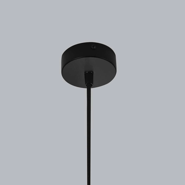 Lampa wisząca Savona 1, czarny/srebrny/transparentny, 1x40W E27