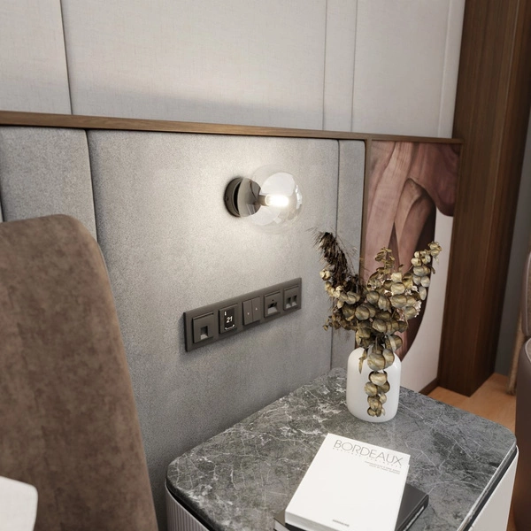 Kinkiet Emibig ROSSI K1 BL TRANSPARENT 874/K1