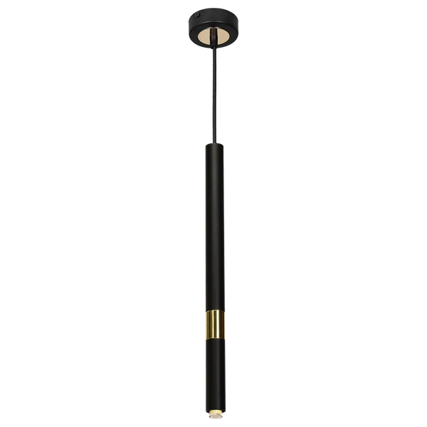 Lampa wisząca MONZA, MLP6333, czarny/złoty, 1x8W G9