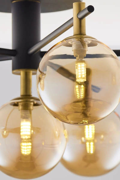 Nowoczesna Lampa sufitowa FIGARO wys. 34cm 6xG9 14W IP20 | Złoty