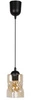 Lampa wisząca FELIS, 31-00156, czarny/bursztynowy, 1x60W E27