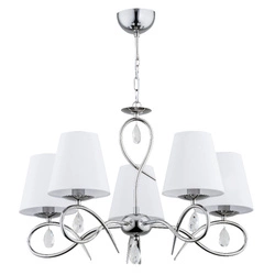 Żyrandol ALFA SYNA CHROM 5xE14 58cm | 28205