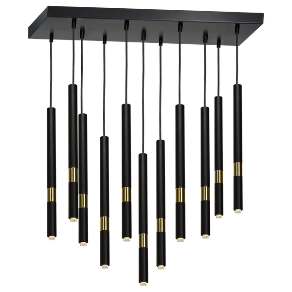 Lampa wisząca MONZA, MLP6386, czarny/złoty, 11x8W G9