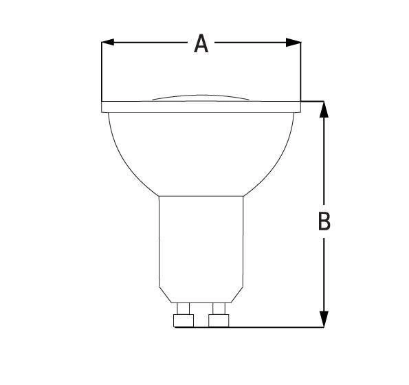 LED GU10 230V 6W SMD 10ST NW Z SOCZEWKĄ SPECTRUM