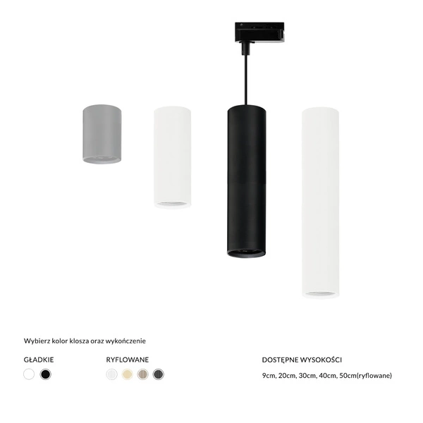 LUCAS BASE TRACK 1 LINE PENDANT GU10 BK