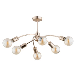 Lampa sufitowa ALFA RALPH ZŁOTA 6xE27 54cm | 63048