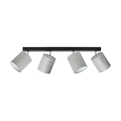 Lampa Sufitowa Mateo 4xE27 Max.25W Czarny Metal/Beżowa Tapeta 87800404