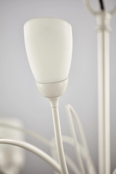 Klasyczny Żyrandol GLORIOSA wys. 165cm 15xG9 14W IP20 | piaskowo-szary