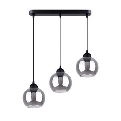 Lampa wisząca ALINO 3, czarny/dymiony, 3x60W E27, SL.1142