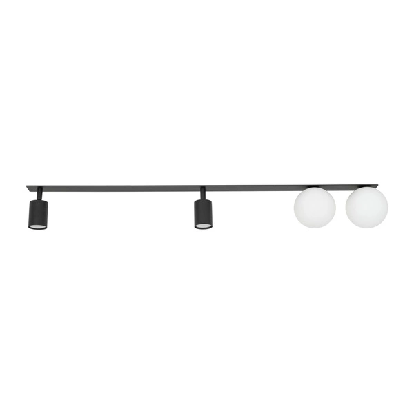 Lampa sufitowa VOX4 2xGU10 2xG9 szer.108cm | Biały - Czarny 10929