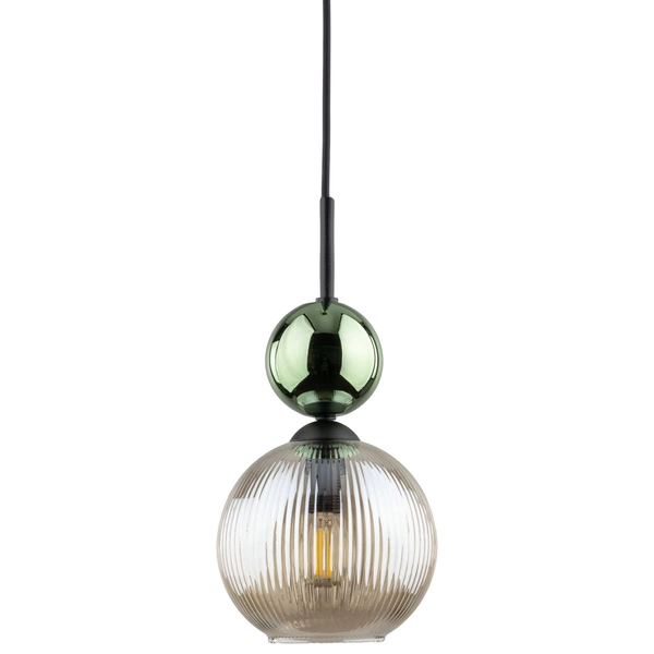 SOPHIA GREEN COGNAC LAMPA WISZĄCA 1XE14