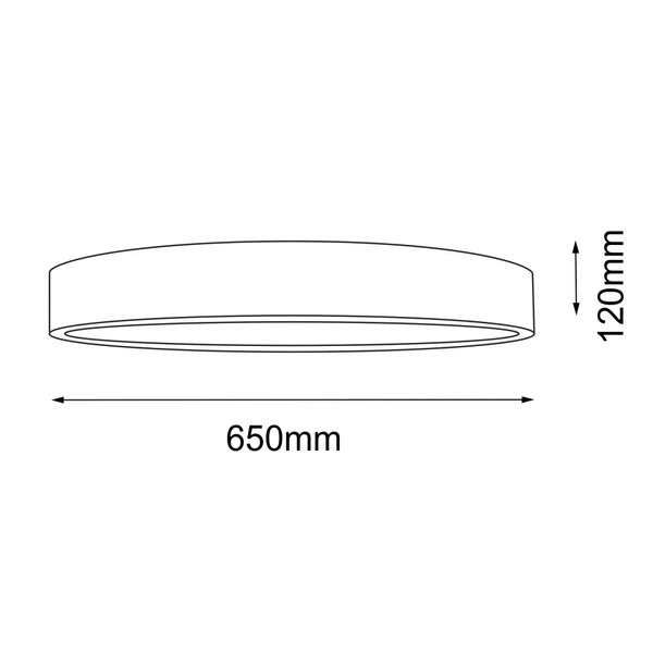 Plafon Bungo 65 - Czarny 1156 Antigo