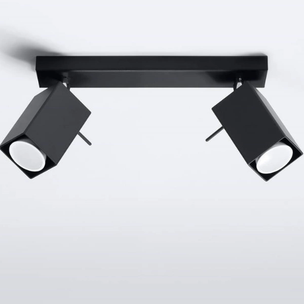 Designerska lampa sufitowa MERIDA 2 SL.0100 Czarna 2xGU10