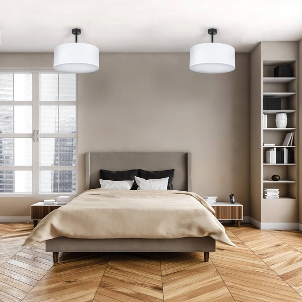 Nowoczesna lampa sufitowa 40cm biała RONDO 4243 4243