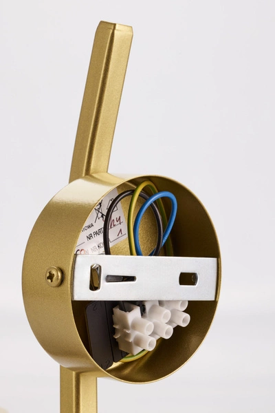 Klasyczny Kinkiet KASZMIR wys. 23cm 1xE27 15W IP20 | złoty połysk