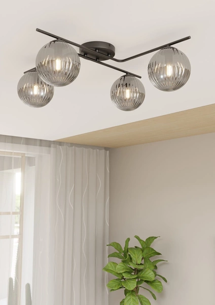 Lampa sufitowa Emibig VESPA 4 BL GRAFIT 1396/4