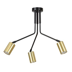 Lampa sufitowa Emibig VERNO 3 Czarny 655/3