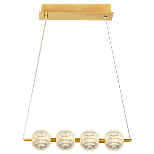 Lampa wisząca Brillant 4 złota LED CCT