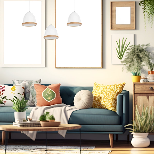 Lampa wisząca nowoczesna zwis STUDIO III biały szer. 65cm