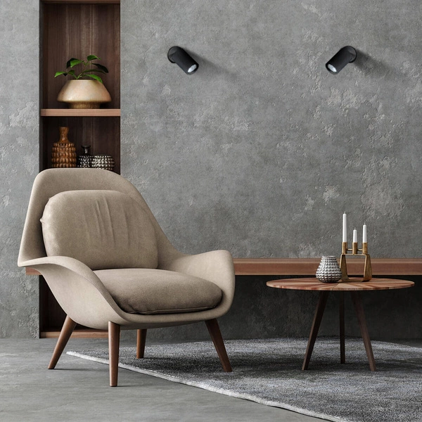 Spot czarny z serii SNOW