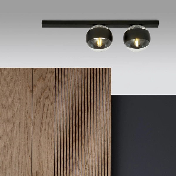 Lampa sufitowa Emibig FIT 2 Czarny/STRIPE 1123/2