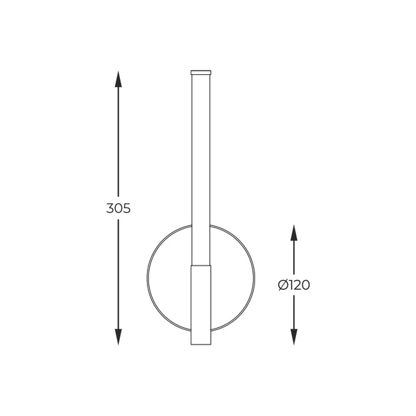 1007 LAUTARO KINKIET CZARNY/BLACK