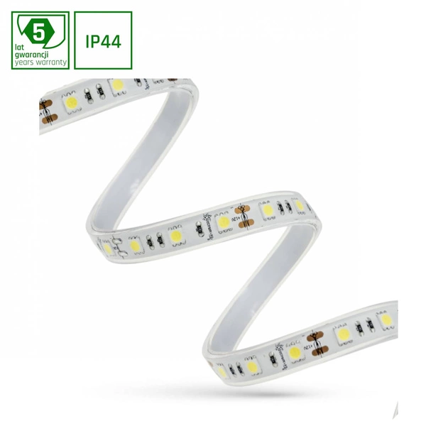 PASEK LED 48W 5050 60LED WW 5 LAT 1M (ROLKA 5M) - W SILIKONIE