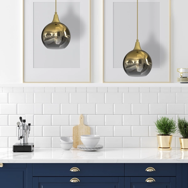 Lampa wisząca MONTE GOLD, 20 cm, MLP8400, złoty/dymiony, 1x60W E27