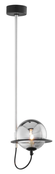 Nowoczesna Lampa wisząca PLANET wys. 65cm 1xG9 14W IP20 | Czarny