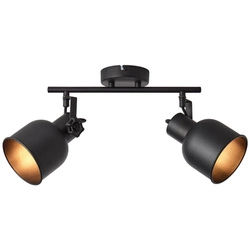 Lampa sufitowa spot Rolet Brilliant 2x8W Czarny Metal