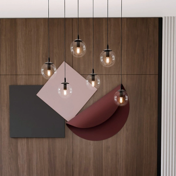 Lampa wisząca Emibig COSMO 6 BL TRANSPARENT 711/6