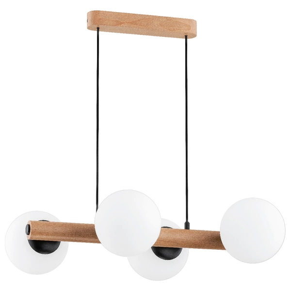 Lampa wisząca ALFA ARAGON DREWNIANA 4xE14 38cm | 63095